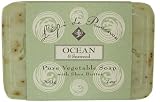 Ocean Seaweed ~ French Provence 2 bars of Pure Vegetable soap Enriched with Shea Butter,200 gram, 7 oz round soap