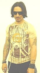 Doctrine Stars and Stripes Metal Studded Skull Rocker Shirt