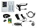 9 items Premium Accessories Bundle Combo for Sony Walkman NWZ-344, E345 Series, includes: (Clear Silicone Skin Case + car Charger + Wall/Travel Charger + Straight usb cable + Screen Protector + Adjustable Armband + Black Belt Clip + Lanyard +Black Fishbone Style Keychain)