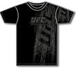 UFC Ultimate Fighting Championship Faded Vertical Logo Black T-shirt Tee