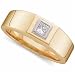 Two Tone Bare and Handsome Men's Diamond Fancy Band