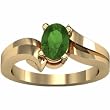 14K Yellow Gold Tsavorite (Green Garnet) Ring