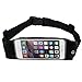 BOGZON Exercise, Running Waist Pack for 5.5 Inch Screen Cellphone - Outdoor Belt Bag - Touch Operating Directly With Transparent Film, Black