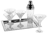Godinger Dublin Crystal  7 Pc Martini Set