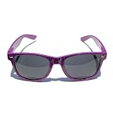 Script Newspaper Printed Writing Wayfarer Sun Glasses -