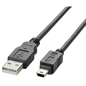 ELECOM �f�W�^���J�����ڑ��pUSB�P�[�u�� USB(A)�I�X-USB(mini5pin)�I�X 1.8m USB-SCM5