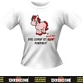 Lustiges Fun T-Shirt: Das Leben ist doch ein Ponyhof! - Inkl. GRATIS Absperrband!