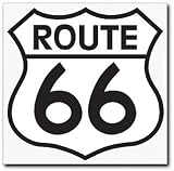HUSKY LINERS 00113 Signpast; Reproduction Vintage Sign; Route 66; 25.5 in. Dia.;