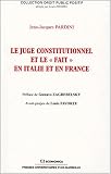Revue Economica  / Juge constitutionnel et fait