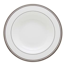Lenox Federal Platinum Pasta Bowl Rim Soup, Chocolate by Lenox