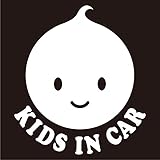 imoninn KIDS in car ステッカー　【パッケージ版】　No.05　ニコちゃんA　（白色）