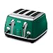 De'Longhi Icona CTO4003.G 4-Sl Toaster, Green