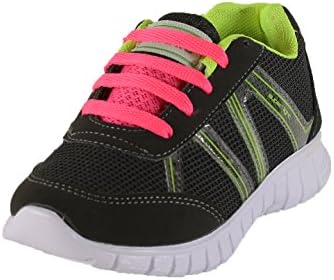 Hixxie Girls Little Kid 106H Grey/Yellow Sneaker - 12 M US Little Kid
