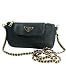 Prada Tessuto Black Saffiano Wristlet Black Leather Bag