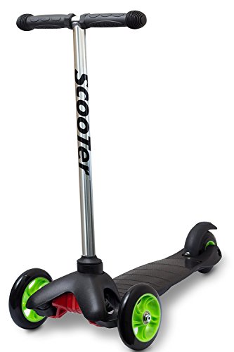 OxGord Scooter for Kids - Deluxe 3 Wheel Glider with Kick n Go, Lean 2 Turn, Step 4 Break- 2016 Newly Designed Models