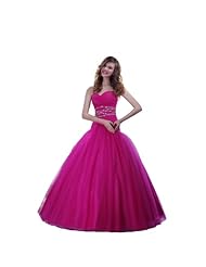 A-line Strapless Full Length  Lace-Up Sleeveless Empire   Waistline Sweetheart Polyester/Tulle   Ball Gown Prom Dress/Quinceanera Dress  With Rhinestones