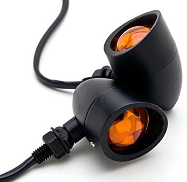 Black Custom Motor Turn Signals Bulbs Blinkers Amber Indicators Turn Signals Lights Fit For Harley Davidson XL Sportster 1200 Custom