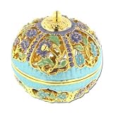Filigree Dome Jeweled Trinket Box