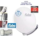 P677 Satanlage Fuba DAA 850W wei&szlig; + Zehnder Twin LNB