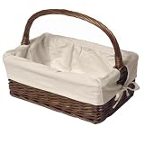 Cherry Tote Basket with White Liner