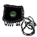 Peacock TBP001Purple Tibetan Velvet Purse with beaded strap - Purple