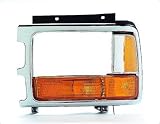 Get Crash Parts Ch2512153 Park/Signal Lamp Kit, W/Chrome Headlamp Bezel, W/Aero Package, Driver's Side