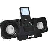 DreamGear i.Sound 2x Plus Foldable iPod Speaker System (Black)
