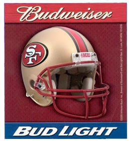 San Francisco 49ers Budweiser/Bud Light Sticker