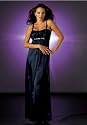 Abendkleid mit Steinen von Laura Scott, schwarz
