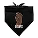 Graphics and More Bigfoot Sasquatch Believe Foot Print Dog Pet Bandana - Black
