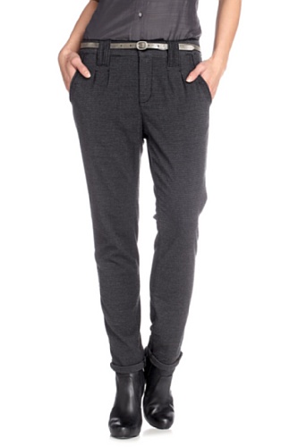edc by ESPRIT Damen Hose, kariert 121CC1B033, Gr. 40/32, Grau (black colorway 099) Preisvergleich