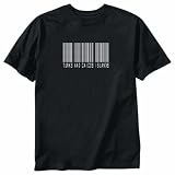 T-Shirt Black  Barcode Turks & Caicos Islands  Country