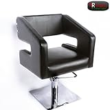 Friseurstuhl De Luxe schwarz, Friseurstuehle, Friseursessel, Behandlungsstuhl, Kosmetikstuhl