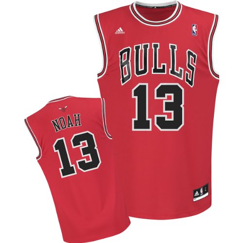 Adidas Chicago Bulls Joakim Noah New Revolution 30 Replica Road Jersey Large