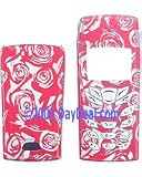 Silver Roses Red Faceplate w/ Battery Cover for Nokia 6590