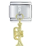 Trumpet Italian Charms Bracelet Link