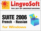 LingvoSoft translation software Suite 2006 French <-> Russian for Windows: dictionary, phrasebook, flashcards