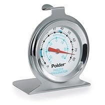 Polder 560 Fridge/Freezer Thermometer, Stainless Steel