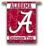 NCAA Alabama Crimson Tide 2-Sided 28-by-40 inch House Banner with  Pole Sleeve