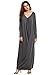 Verdusa Women's Boho Long Sleeve Loose Caftan Long Maxi Dress