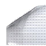Rl/75' x 1: Wj Dennis Deep Pile Clear Vinyl Runner