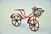 G & F Products MiniGardenn 10022 Fairy Garden Miniature Mini Bicycle, Red