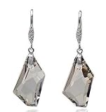 Silver Crystal 925 Silver Earrings Used Swarovski Crystals