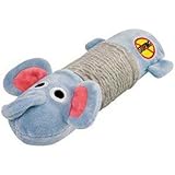 Petstages Just For Fun No Stuffing Plush Big Squeak Elephant for Large Dogs