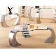 Bevelled Kidney Shaped Coffee Table By Coaster Furniture