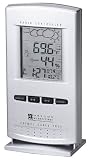 Oregon Scientific Weather Forecaster with Cable-Free Thermo-Hygrometer and Clock, Silver