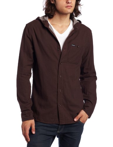 Elwood Clothing Men's Silas Hooded Woven Shirt 