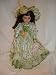 Search : Victorian Porcelain Doll in Spring Green Dress, Prudence