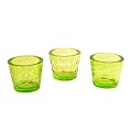 Glass Votive Cups - Lime (Set of 3)
