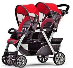 Chicco Cortina Together Double Stroller, Fuego